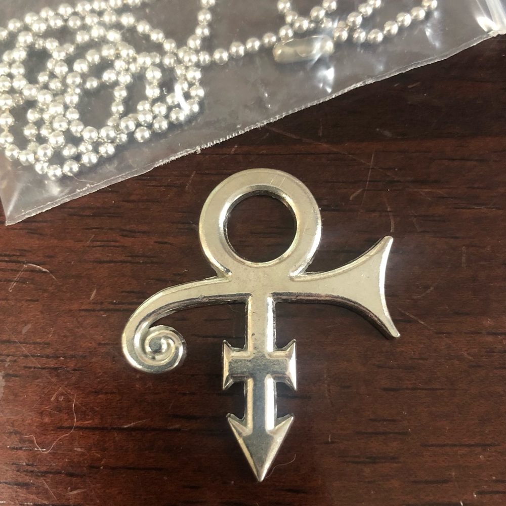 Prince Love Symbol Pendant and Chain